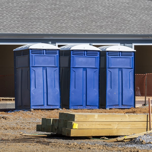 what is the expected delivery and pickup timeframe for the portable restrooms in Elba NE